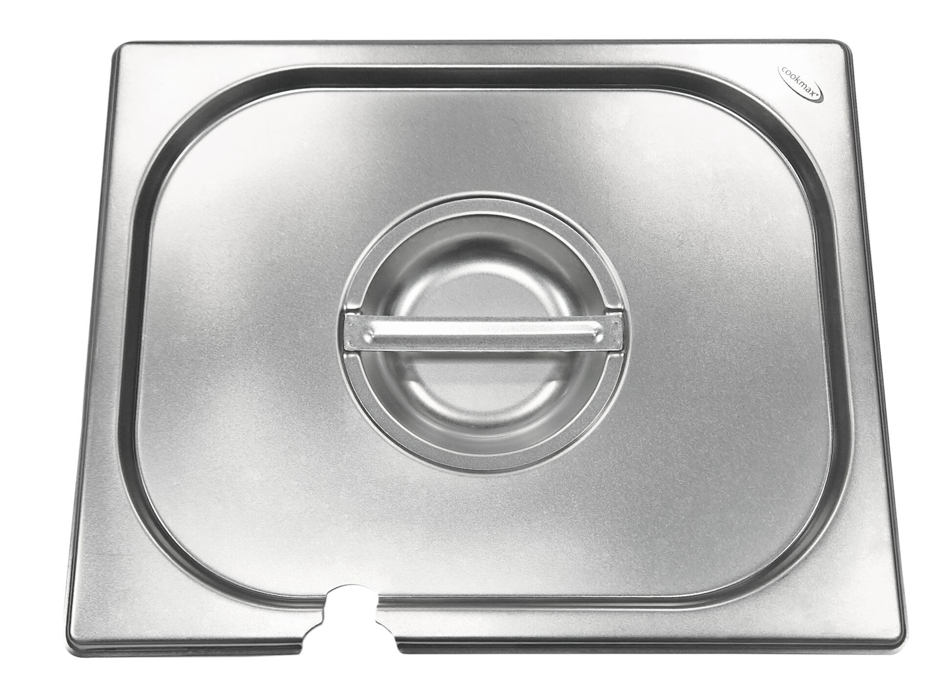 GN-Deckel mit Löffelausschnitt Edelstahl für 1/2